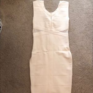 White bandage dress
